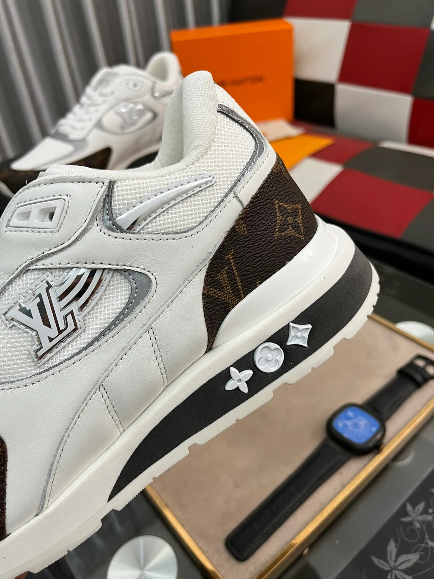 Men's Men's Shoes 💰660⌚️⌚️【LOUIS VUITTON) New 🍀LV Louis Vuitton*——LV classic dad shoes trendy shoes! Made of imported original soft calf leather, imported fly woven lining. Original wear-resistant rubber outsole! High quality products! Code number: 38-44